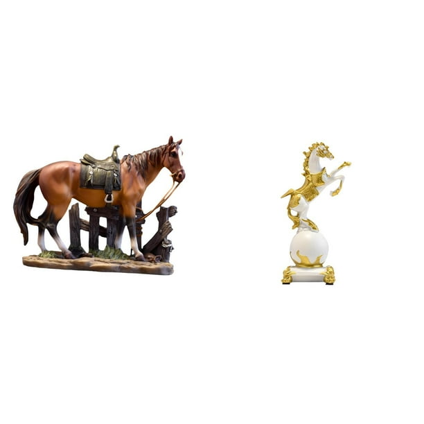 Figura de caballo,Figura coleccionable de caballo en miniatura,Figura de escritorio,Estatua de caballo en estante,escritorio,oficina,decoración del hogar,Figura decorativa de escritorio de