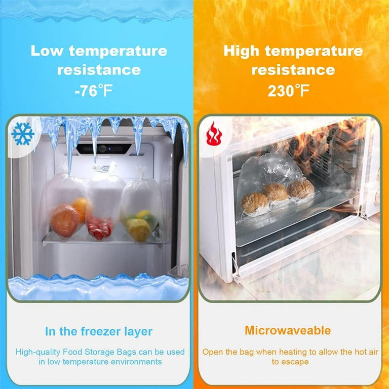 Bread Bags BESTEASY 16x20 Clear Plastic Produce Bags - 350 Bags Per Roll For Fruits, Vegetables & Bread Grocery Store Bags - Foto 5