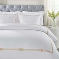 thumbnail image 5 of Superior Moonlawn Embroidered Cotton Duvet Cover Set, Full/Queen, White/Gold, 5 of 11