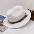 thumbnail image 5 of Men Panama Hat Mens Straw Trilby Look Various Sizes Beach Hat, 5 of 5