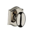 thumbnail image 5 of Baldwin Reserve Pselltar049 Passage Ellipse Knob and Traditional Arch Rose Matte Brass and Black Finish, 5 of 5