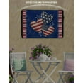 thumbnail image 3 of 4th of July Outdoor TV Cover 70 to 75 Inch Weatherproof, American Flag Independence Day Vintage 600D Oxford TV Covers with Waterproof Zipper, Outside Flat TV Screen Protector Size 68"W x 42"H x 4.5"D, 3 of 7
