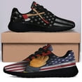 thumbnail image 3 of Firefighter Thin Red Line American flag Shoes Sneakers Black Size 12, 3 of 7