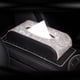 thumbnail image 5 of Caja de pañuelos Caja de papel de bombeo Accesorios brillantes para automóviles Servilletero Servilletas Con Alfombrilla Antideslizante, 5 of 8