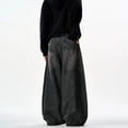 thumbnail image 4 of Mrmall Mens Baggy Loose Fit Jeans Wide Leg Long Jeans Vintage Y2K Hip Hop Denim Jeans Streetwear, 4 of 6