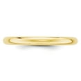 thumbnail image 2 of 10KY 2.5mm Half Round Band Size 9 in 10k Yellow Gold, 2 of 3