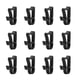 thumbnail image 2 of Clips De Luz De Canal De Navidad, Reutilizables, 150 Piezas, Clips De Luz De Vacaciones Impermeables De Plástico Pequeños Para Halloween ANGGREK Negro, 2 of 8
