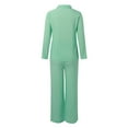 thumbnail image 6 of Womens Pajama Sets Summer Long Sleeve Solid Color Tops With Pants Two Piece Women Pajamas & Loungewear Homewear, 6 of 6