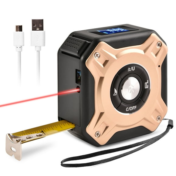 (Gold)40 Meter Laser Measuring Tool Digital Measuring Tape