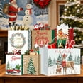 thumbnail image 2 of 24 Pack Kraft Christmas Gift Paper Bags Bulk with Handles, Assorted Sizes Set for Xmas Party Supplies, Wrapping Christmas Holiday Presents(6 Jumbo,10 Large,8 Medium), 2 of 7