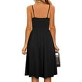 thumbnail image 5 of Sngxgn Women Full Slip for Under Dresses Adjustable Spaghetti Strap Sleeveless Dress Women's Slip Long Dress(Black,L), 5 of 8