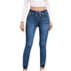 thumbnail image 1 of Pantalones Vaqueros de Bolsillo Con Cremallera Y Vendaje Con Agujeros Para Mujer, Pantalones Vaqueros Informales Acampanados de Pierna Ancha Odeerbi ODB-6, 1 of 8