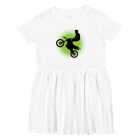 Inktastic Motocross Rider Freestyle Sports Girls Toddler Dress