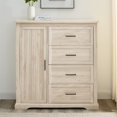 thumbnail image 4 of Jolene 45" 4-Drawer and 3-Adjustable Shelves Wardrobe in Natural Birch, 4 of 5