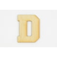 thumbnail image 1 of 1 Pc, 5 Inch X 1/4 Inch Thick Collegiate Font Wood Letters D Easy To Paint Or Decorate For Indoor Use Only, 1 of 2