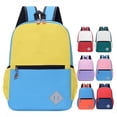 thumbnail image 2 of FUZHIQ School Backpack for 2nd 3rd 4th 5th Grade, Color Block Sport Style Bookbag with Front Zipper Pocket & Side Bottle Pockets, Durable Lightweight Elementary Backpack, Light Purple, 2 of 5