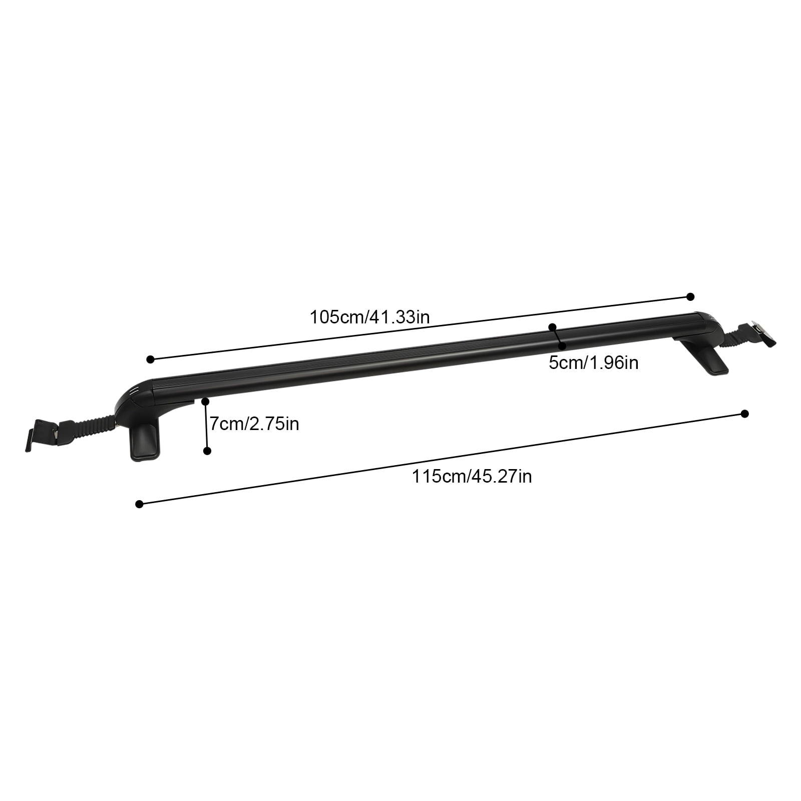 Universal Car Top Roof Rack Cross Bar 41.3" Luggage Carrier Aluminum w/ Lock
