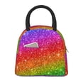 thumbnail image 1 of Balery Colorful Glitter Bolsa de Almuerzo para Mujeres, Caja de Almuerzo, Bolsa de Almuerzo Pequeña Impermeable, Tote de Almuerzo Reutilizable con Gran Capacidad, 1 of 6