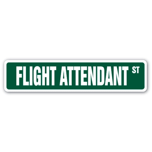 Flight Attendant Street [3 Pack] of Vinyl Decal Stickers