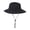 Black, variant on Bucket Hat Breathable Mesh Quick-Drying Fabric UPF Sun Protection Hat Large Brim Windproof Rope Outdoor Hiking Fishing Sun Hat