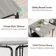 thumbnail image 4 of 3-piece estilo rural dining mesa set para 2: small, space-saving mesa con 2 cozy sillas - gray, ideal para para apartments, 4 of 6