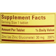 nature made zinc tabs - 30 mg - 100 ct