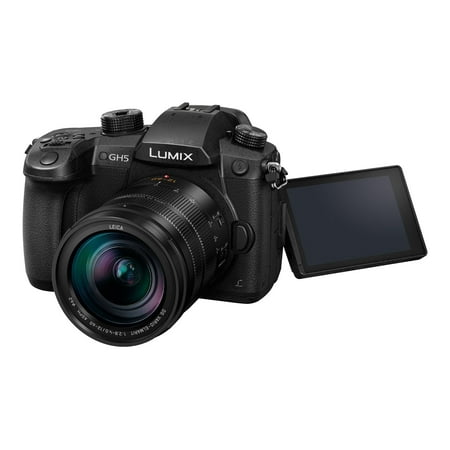 Panasonic - LUMIX GH5 Mirrorless 4K Photo Digital Camera Body with LEICA DG 12-60mm F2.8-4.0 Lens - DC-GH5LK - Black