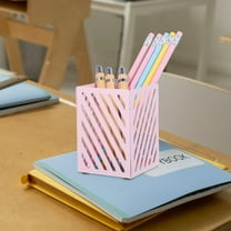 MLINS Modern Metal Pen Holder Desk Organizer for Office Supplies 1 Set Pencil Cup Stand Convenient Pencil Holder