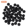 thumbnail image 3 of Uxcell Paquete de 50 cuentas de silicona de 9mm, cuentas de goma sueltas redondas para DIY en negro, 3 of 7