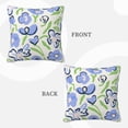 thumbnail image 3 of ZICANCN Purple Minimalist Floral Art Throw Pillow Covers, Bed Couch Sofa Knit Decorative Pillow Covers for Living Room Farmhouse, 22"x22", 3 of 8