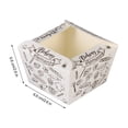 thumbnail image 4 of FELTECHELECTR 100 moldes de papel desechables cuadrados para cupcakes, tazones de postre resistentes al calor, mini cajas para pasteles, suministros para fiestas (blanco, café), 4 of 6