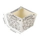 thumbnail image 4 of EeaseMX 100 moldes de papel para cupcakes, cuadrados, desechables, resistentes al calor, para postres, mini cajas para tartas, suministros para fiestas (blanco, café), 4 of 7