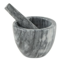 Marble Mortar and Pestle - Gray