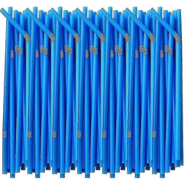 26-27 100/200/500 Flexible Plastic Drinking Straws, Extra Long Colorful Disposable Bendy Party Fancy Straws gx20241207676