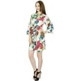 thumbnail image 3 of Bimba Women Short Cotton Robe Getting Ready Bridesmaid Robes- Off White, 3 of 6