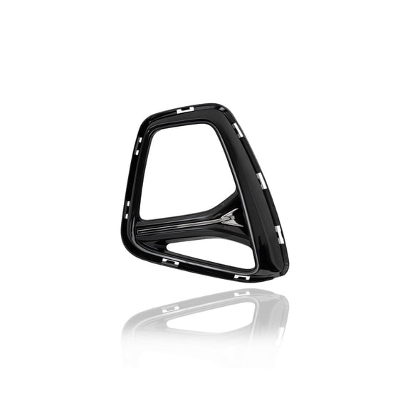 Fog Light Cover - Compatible/Replacement for '19-22 Chevrolet Blazer RS - Bezel With Hole, Chrome Black - Left Hand - Driver - 84538964