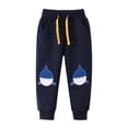 thumbnail image 4 of ZOYOEN Toddler Boys Graphic Sweatpants- Soft Cotton Elastic Waist Cute Casual Kids Jogger Pants Navy Size 5 T, 4 of 8