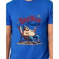 thumbnail image 4 of Dadbod And Freedom Men's Patriotic Festive Fourth of July Parody Funny T-Shirt, 4 of 5
