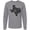 AC-Heather Grey, variant on Inktastic Texas Silhouette Mandala Long Sleeve T-Shirt