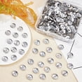 thumbnail image 5 of Spray Painted Acrylic Button Faceted Mixed Dyed and Undyed 2-hole Flat Round Silver 15x4mm Hole: 2mm 300pcs/box, 5 of 9