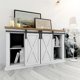 thumbnail image 4 of Sliding Barn Door Hardware Kits Top Mounted Hanging Rail Hanger Track Steel Closet Door Roller Rail, 4 of 5