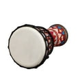 thumbnail image 3 of Drum 8 Inch Portable African Drum Djembe Hand Drum with Colorful Art Patterns Percussion Musical Instrument, 3 of 7