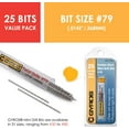 thumbnail image 4 of Gyros Micro Drill Bit Set of 12#79 Drill Bits Small Drill Bits for Jewelry, Plastic and Soft Metal Mini Twist Drill Bit Set for Pin Vise Hand Drill, Rotary Tool - Carbon Steel Wire Gauge Drill Bits #79 (.0145 /.368MM) 12, 4 of 7