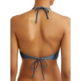 thumbnail image 3 of Time and Tru Women's Slate Rib High Neck Halter Swimsuit Top, 3 of 4