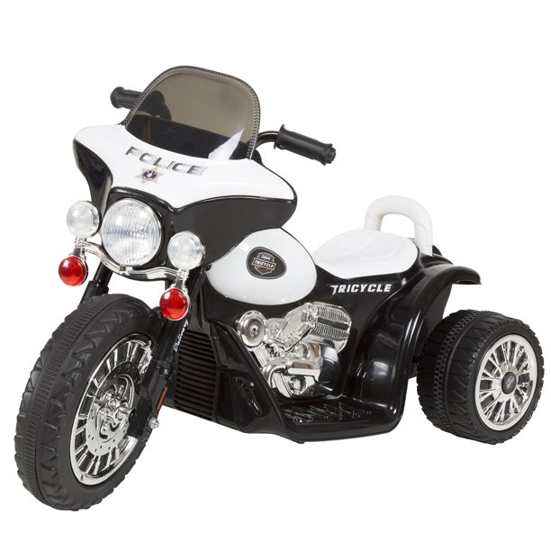 3 Wheel Mini Motorcycle Trike for Kids, Battery Powered Ride on Toy by Rockin’ Rollers Toys