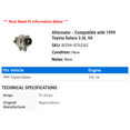 thumbnail image 2 of Alternator - Compatible with 1999 Toyota Solara 3.0L V6, 2 of 2