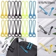 thumbnail image 4 of 5/10/15/20pcs High quality Travel Bags Clip Buckle Outdoor Zipper Pull Cord Rope Pullers Zip Puller Replacement Ends Lock Zips GREEN 20PCS, 4 of 8