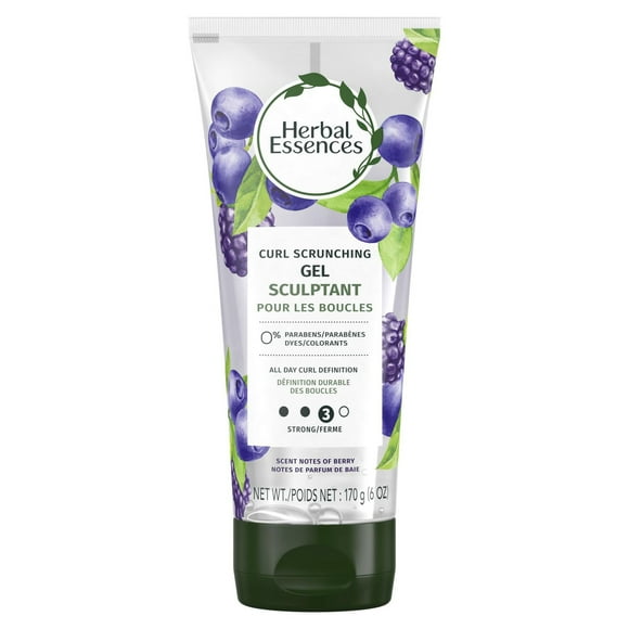 Gel en atomiseur sculptant pour les boucles Herbal Essences, gel pour cheveux bouclés, tenue et contrôle des frisottis de 24 h 170g