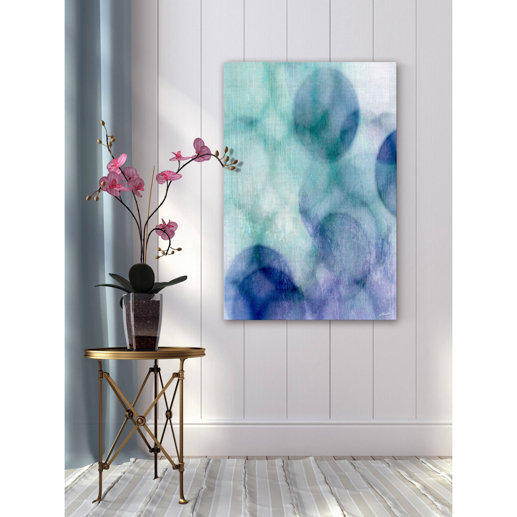 Marmont Hill "Moody Blue II" Painting Print on Wrapped Canvas