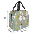 thumbnail image 3 of Balery Cute Farm Birds Bolsa de Almuerzo Aislada – Caja de Almuerzo con Papel de Aluminio Grueso, Mantiene la Comida Fresca por 4 Horas, 3 of 7